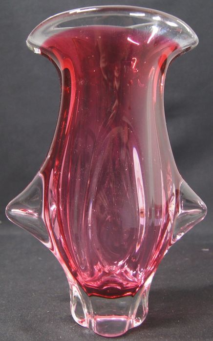 Wazon różowy 26,5cm Josef Hospodka 1960