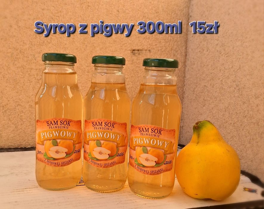 Zestaw  4 syropów z pigwy