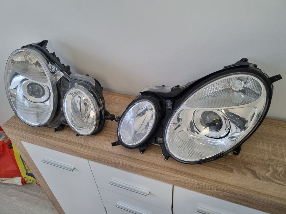 Przednia lampa mercedes 211 skrętna idealna prawa  lewa w211 EU