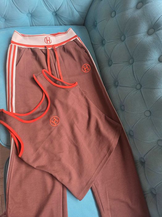 Lux dres 3-części Hermes,brąz,logo