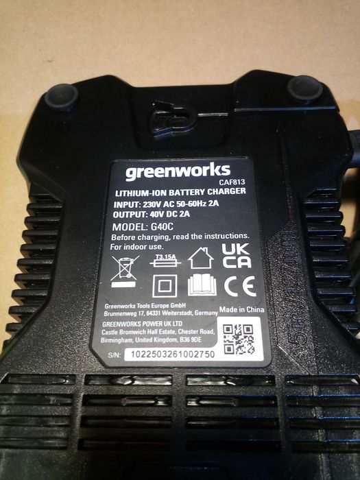 Ładowarka 40V 2A akumulatorów baterii Greenworks G40C
