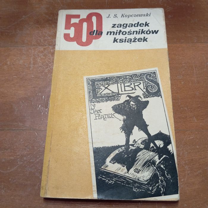 J.S. Kopczewski, 500 zagadek dla miłośników książek, książka stan bdb