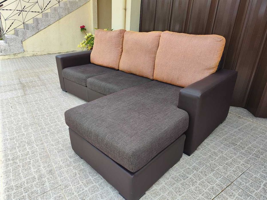 Sofá c/chaise longue reversível 230cm