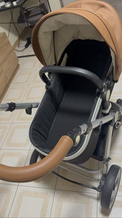 Carrinho de bebe com ovo