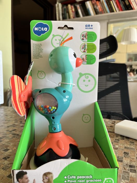 Іграшка на присосці Hola Toys “Павич” (6м+)