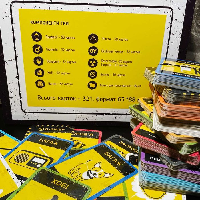 Бункер Б настільна гра українською НОВИНКА! Бункер-Б настольная игра