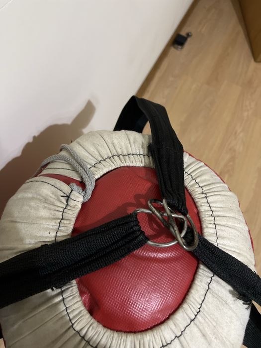 Saco de boxe.
