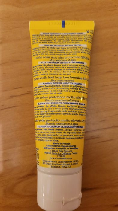 Mustela Mleczko przeciwsłoneczne