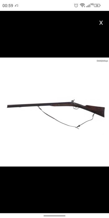 Arma de coleção 1880 de 2 canos da época medieval