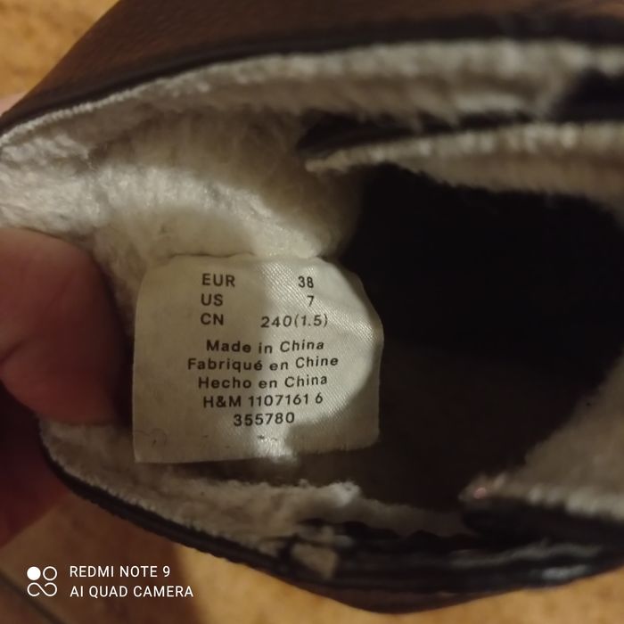 Buty zimowe damskie ocieplane r.38