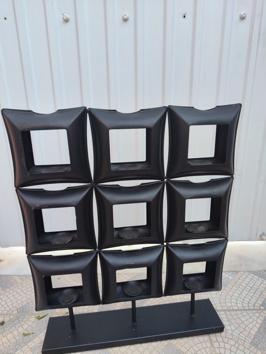 Candelabro quadrado para 9 velas