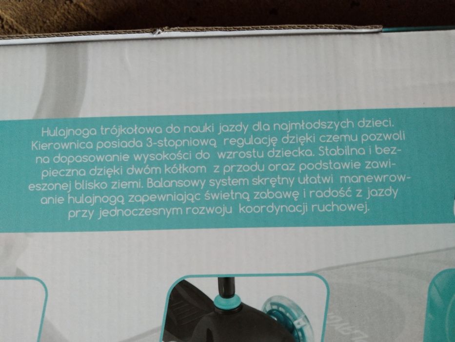 Hulajnoga dla dziecka  kõłka LED Nowa do 50 kg