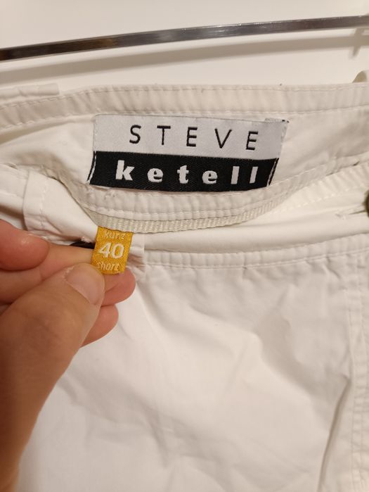 Damskie krótkie spodenki szorty białe Steve Ketell rozm. 40/L
