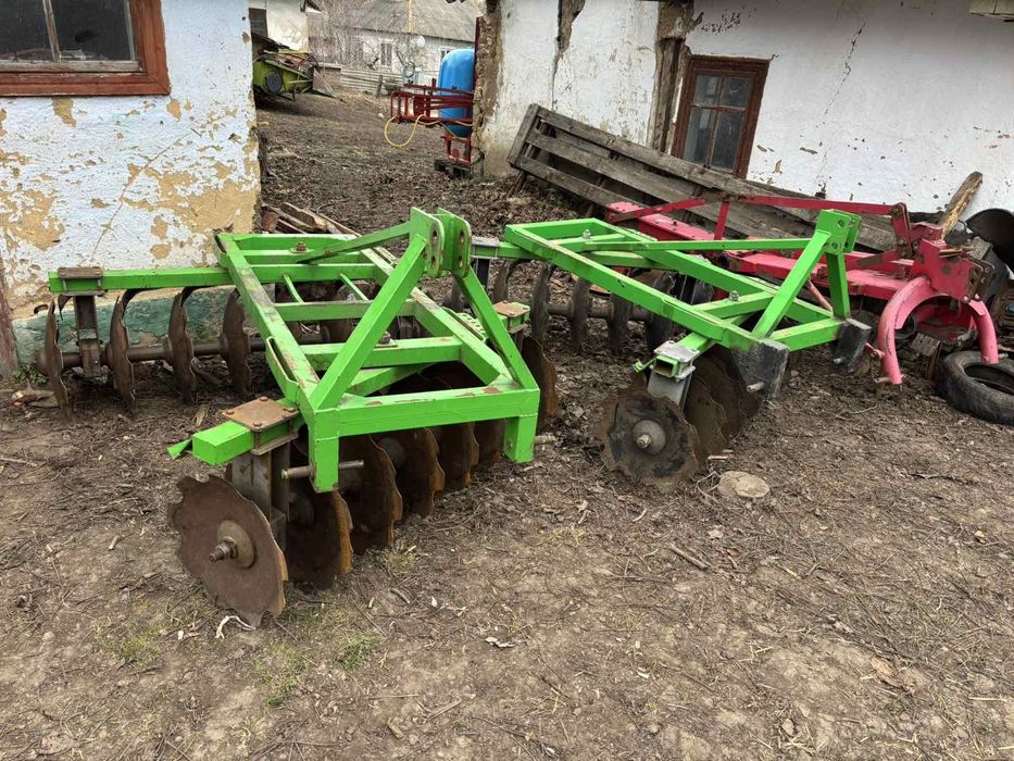 Дискова борона бомет 1.5м 1.8м трактор Т-25 Т-40 ловол 244, 354, 404