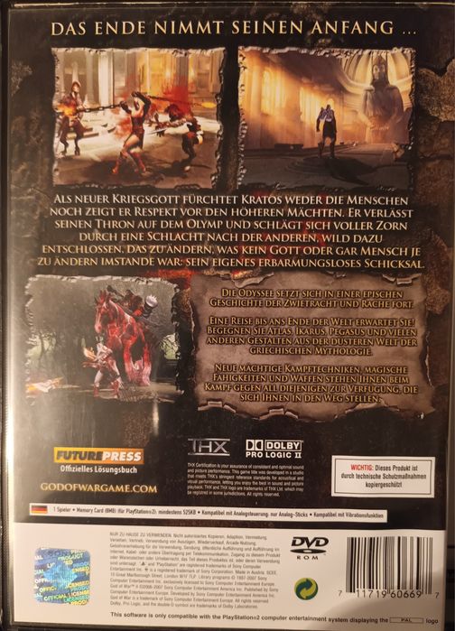 Good Of War II PlayStation 2