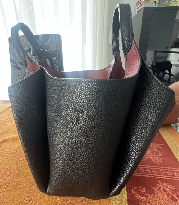 Mala Coach Preta/Bordeux