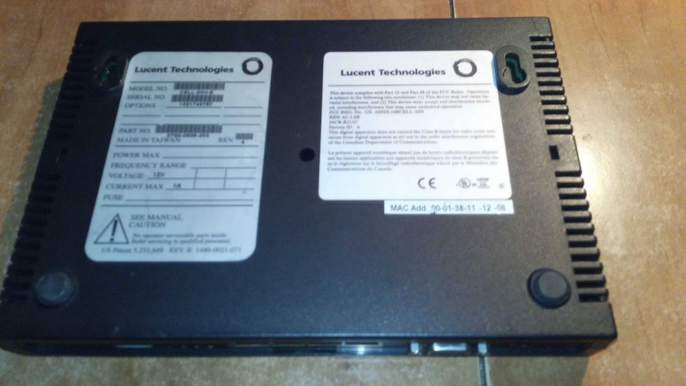 Lucent Technologies Cell-20H-E CellPipe ADSL Router