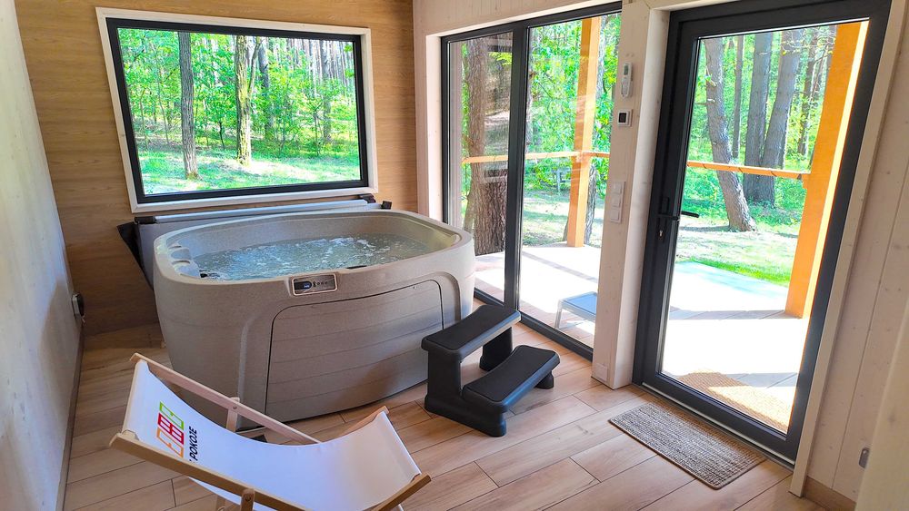 2os Studio z kominkiem łazienką kuchnią cieplutko WiFi na odludziu las