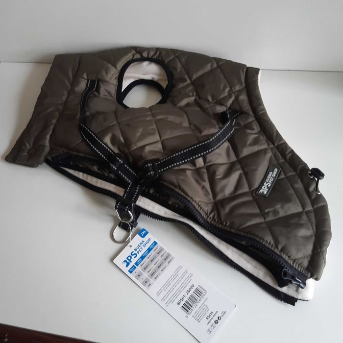 Casaco Colete c/ Arnês p/ Cão Novo 2XL Buena Pet Shop