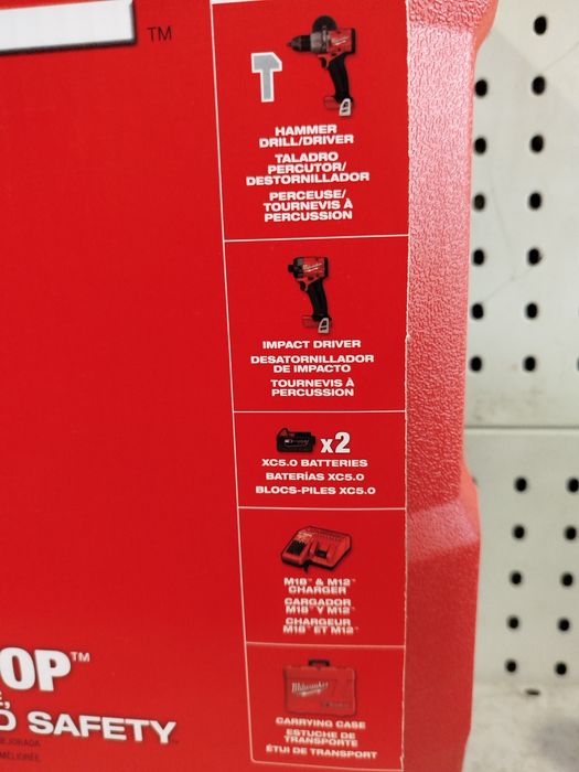 Milwaukee M18 Fuel 3697-22 набір потужних шуруповертів Оригінал США