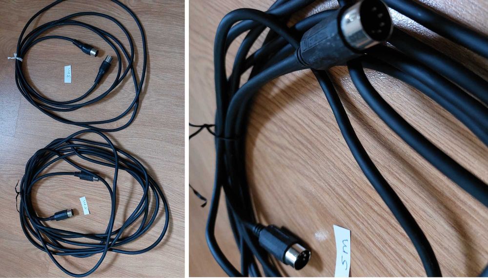 Cabos não balanceados e midi