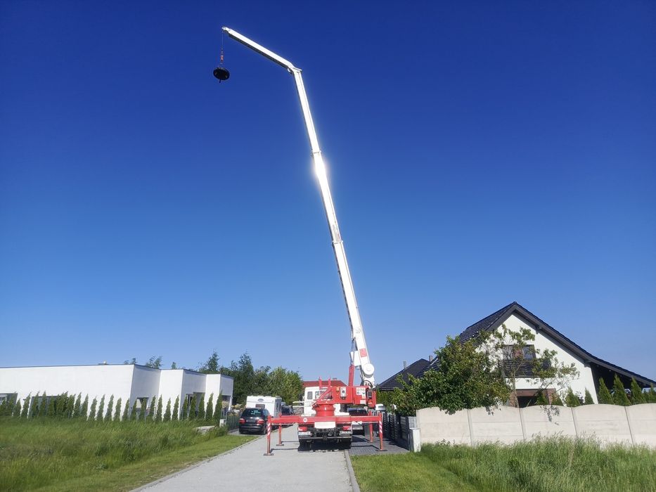 Usługi żurawiem ciesielskim