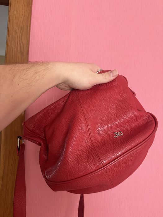 Сумка жіноча червона через плече