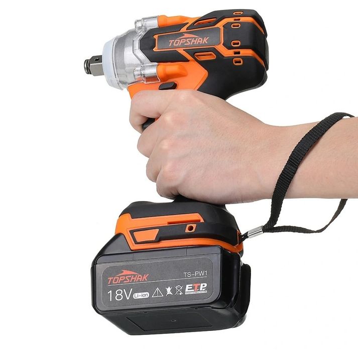 Chave de impacto sem fio TS-PW1 TOPSHAK 380N.m Aparafusadora
