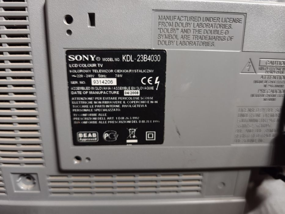 Продам телевизор Sony