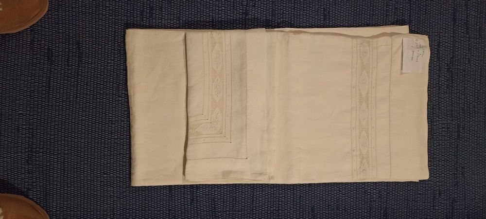 Lençol de linho, solteiro, com uma fronha