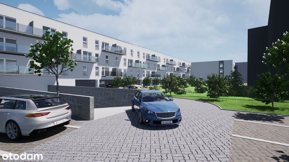 Nowe - 2 pokojowe z balkonem i miejscem garażowym - stan deweloperski – pohled 4