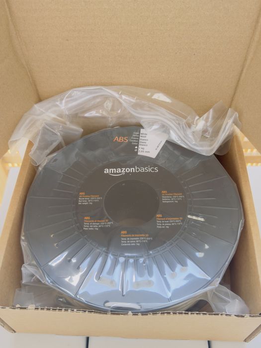 Filament ABS Amazon Basics 2,85 mm 1 kg - Biały NOWY