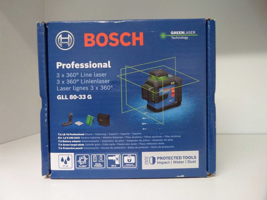 Laser krzyżowy Bosch GLL80-33G