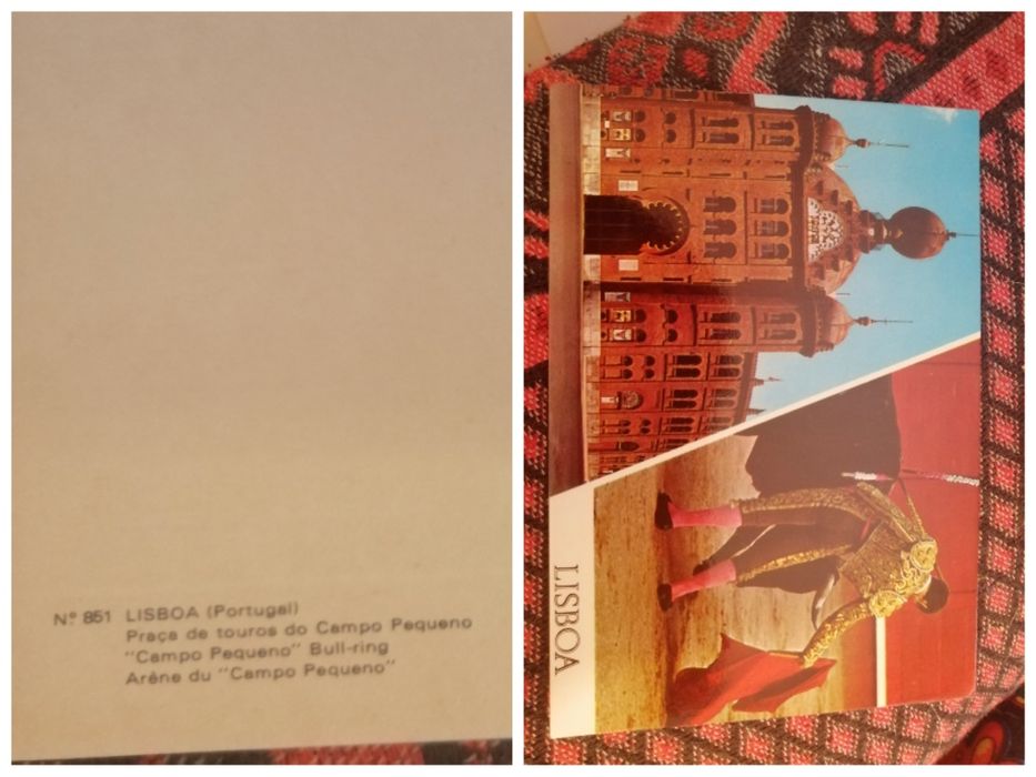 Postais antigos com selo