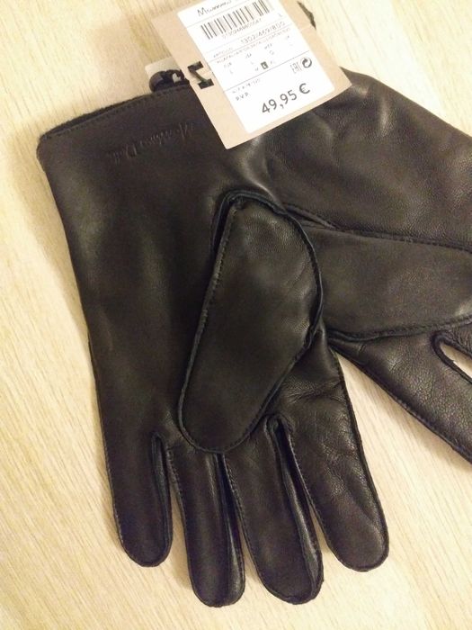 Перчатки кожаные мужские Massimo Dutti