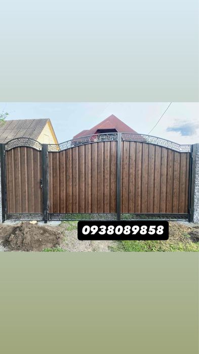 Ворота та Фіртки З Профнастила та Металеві Ковані Роспашні