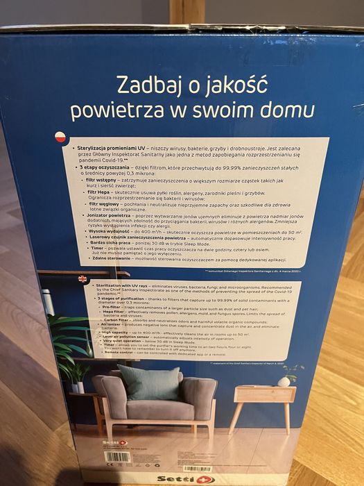 Oczyszczacz powietrza SETTI+ AP600W