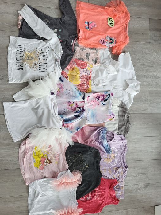 Bluzki, spodnie dla dziewczynki 110-116