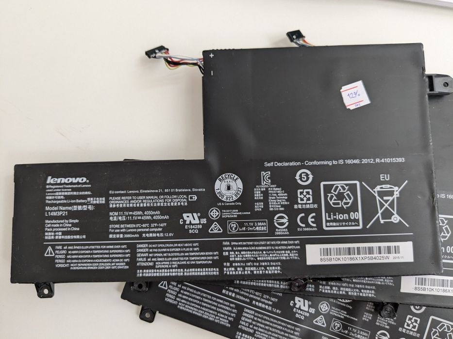 Оригінальна батарея L14M3P21 L15C3PB1  для Lenovo S41-70 Yoga 500-14IS