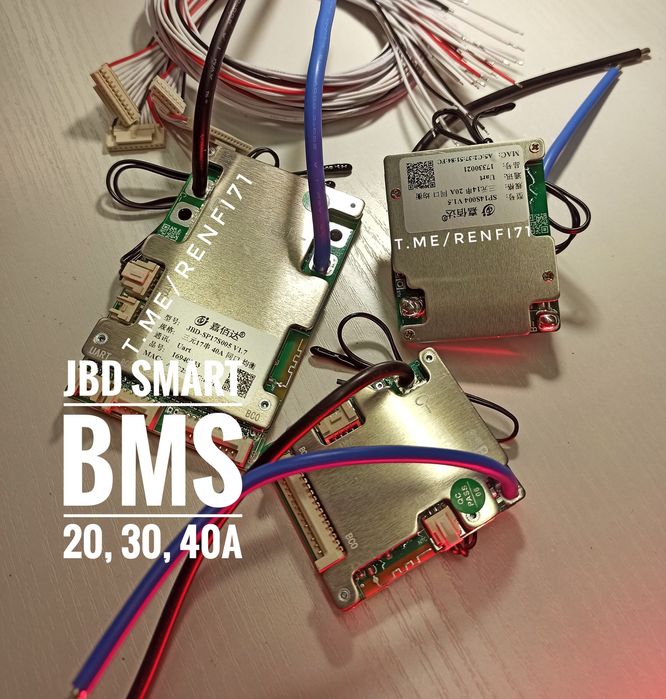 Jbd smart bms 10-17s 20, 40, 50a. 7-24s бмс