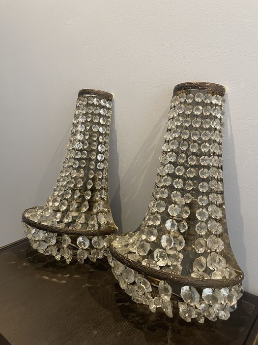 Apliques antigos de cristal