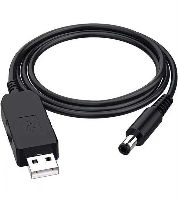 Шнур преобразователь 5V→9V/12V для роутера с переключателем