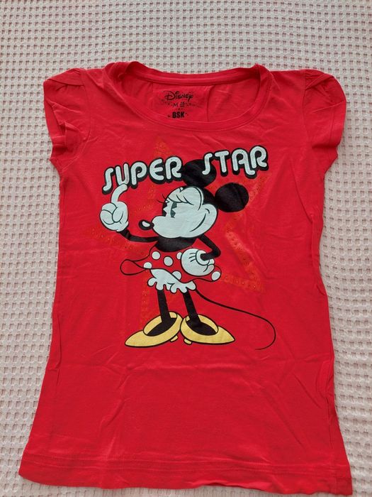 T-shirt vermelha da Minnie tam M