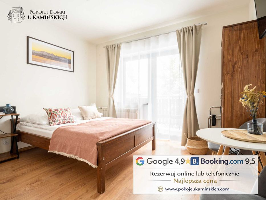 Noclegi Zakopane POKOJE z balkonem (pensjonat) i DOMEK do 7os. od DZIŚ