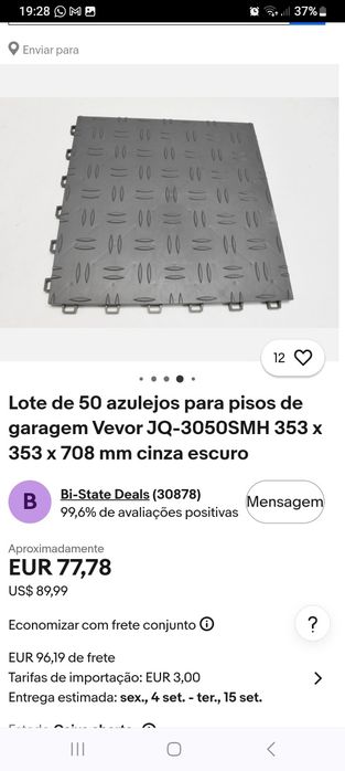 Piso de garagem plastico