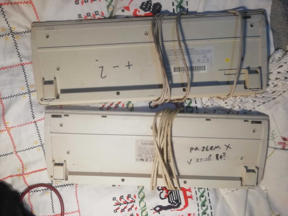 Клавіатури compaq 2 шт важкі неробочі 1 лотом ps\2