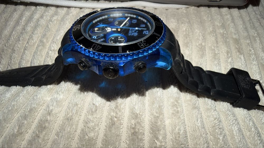 Relógio Ice Watch Chrono Elektrik 53mm Azul – Estilo Desportivo