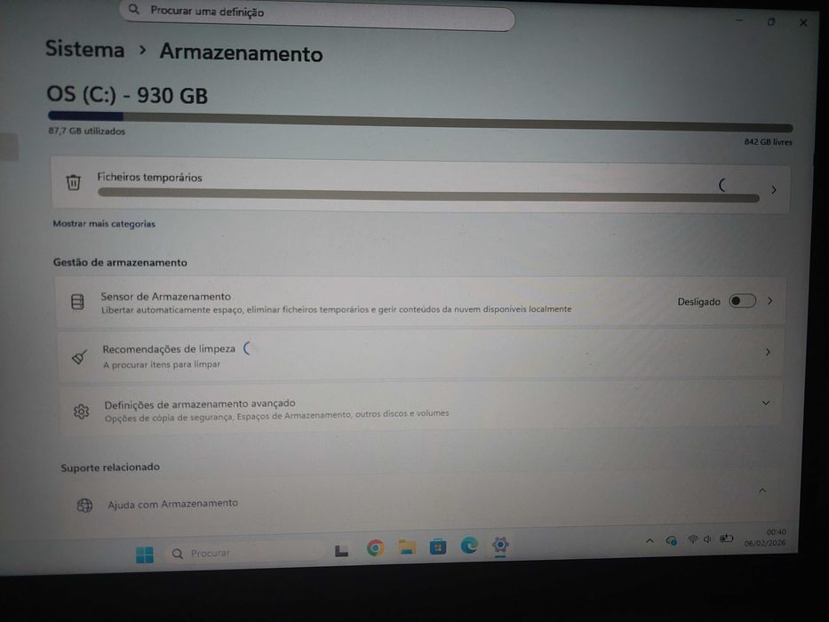 Computador Asus a funcionar