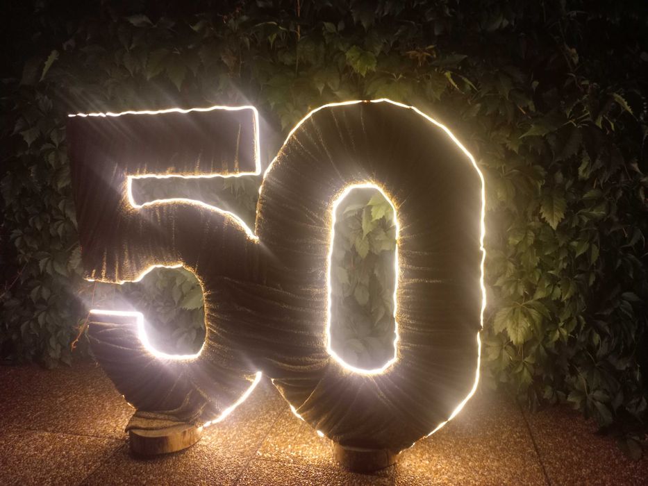 50 Cyfra dekoracyjna z ledami