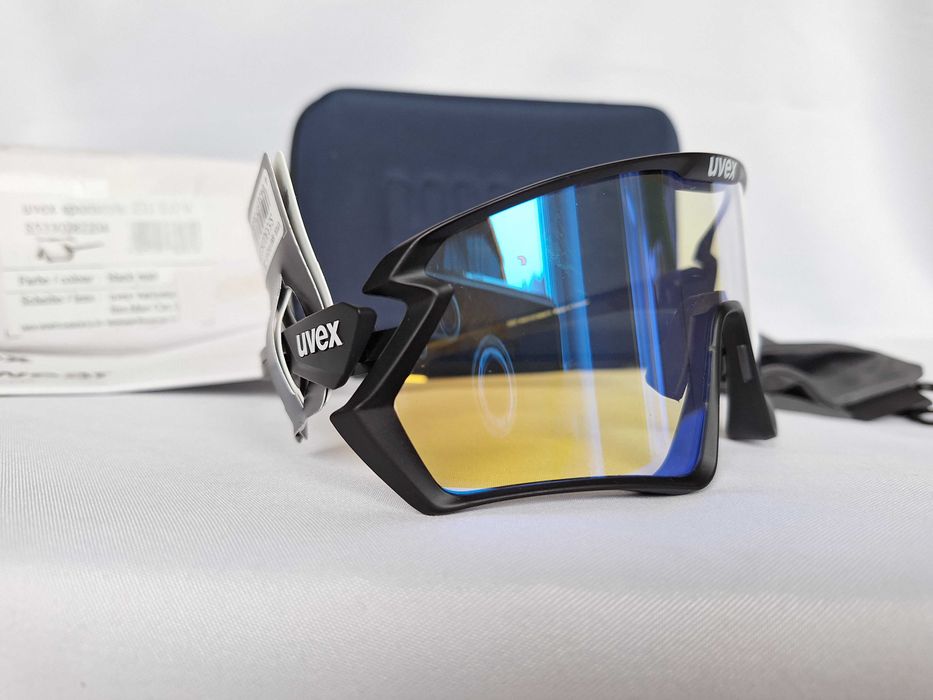 Okulary Sportowe Uvex Sportstyle 231 2.0 V Variomatic Black Mat S1-3